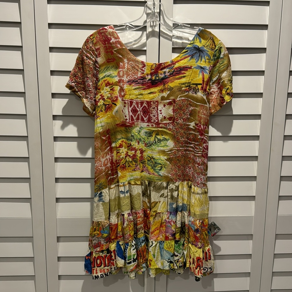 Jams Works Pre Loved Slip on Island Hop Mini Dress. - Picture 6 of 9